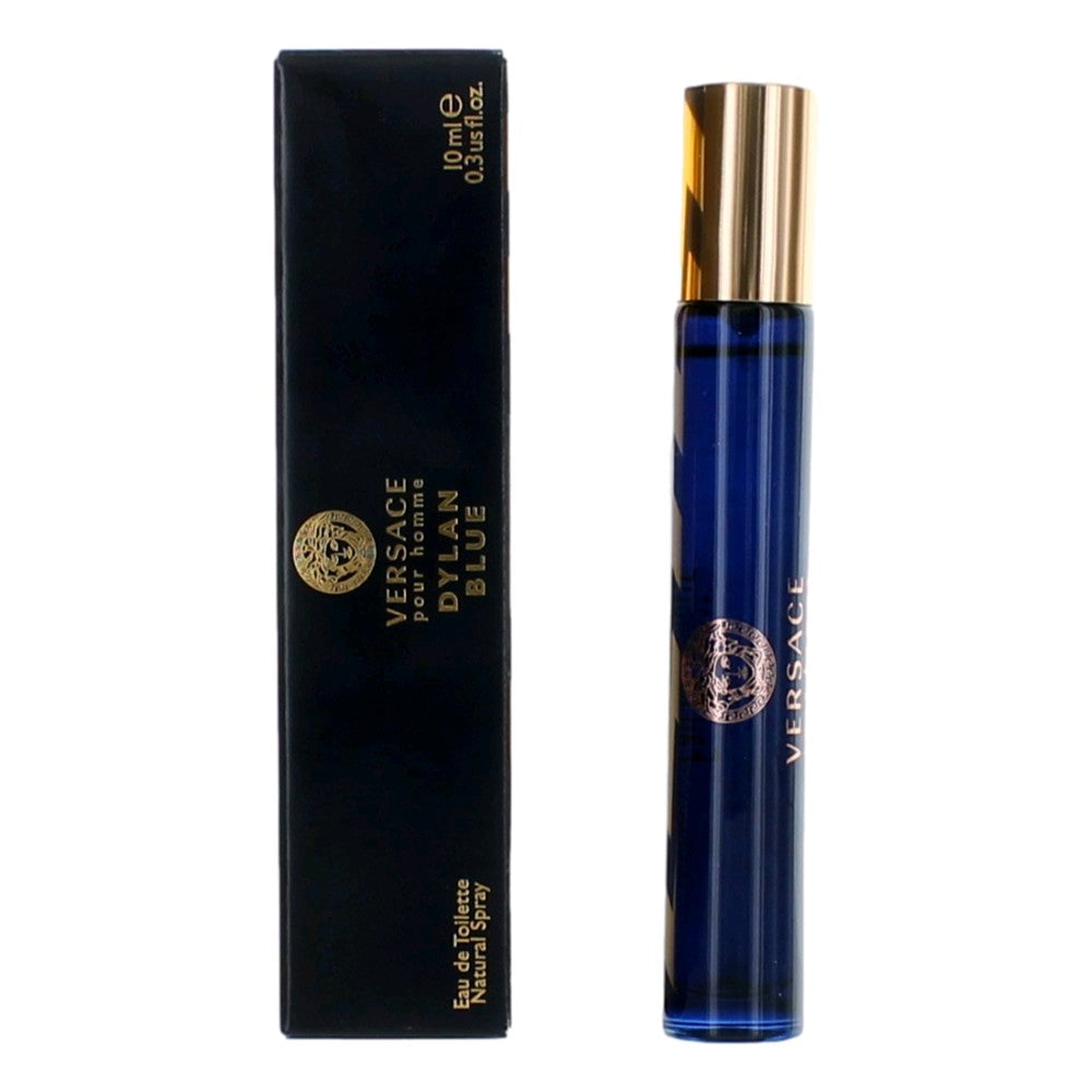 Versace Pour Homme Dylan Blue by Versace, 0.3oz EDT Travel Spray men
