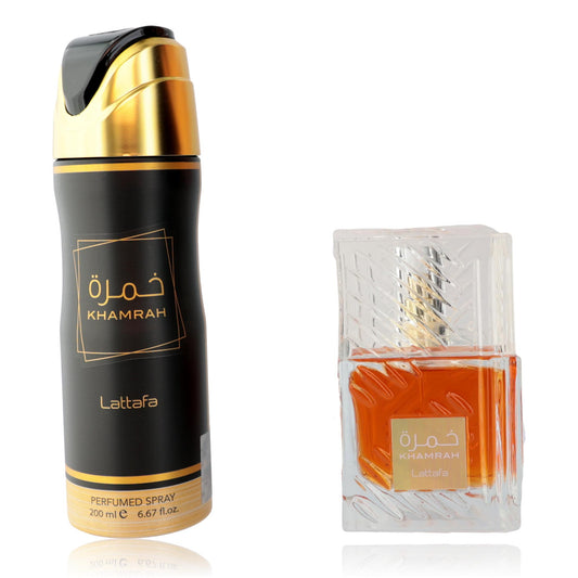 Khamrah by Lattafa, 2 Piece Gift Set for Unisex