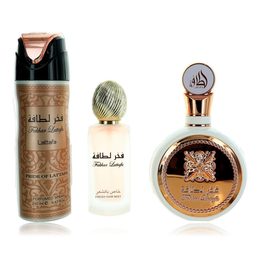 Fakhar by Lattafa, 3 Piece Gift Set for Women